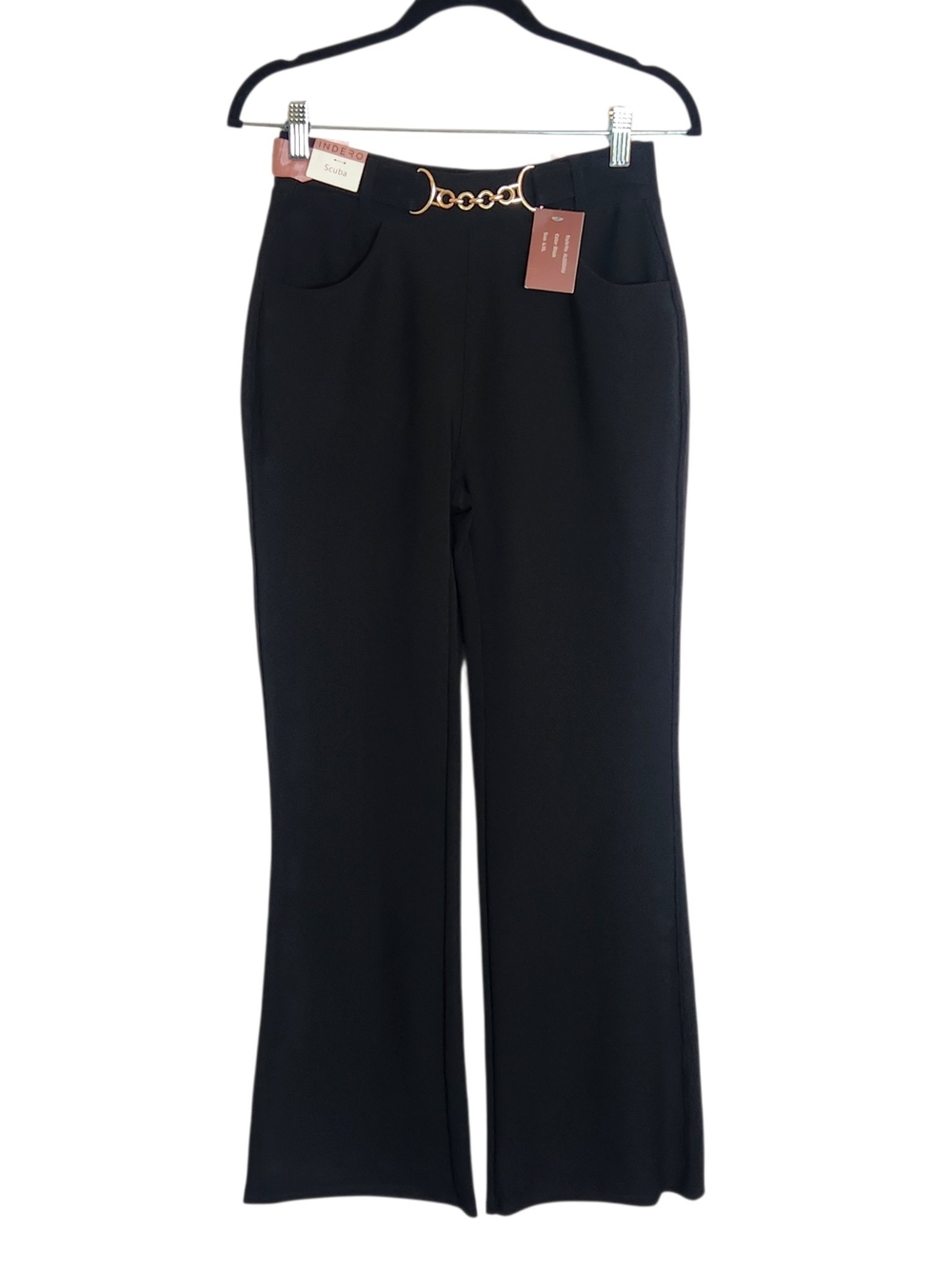 Indero Black Flare Pants NWT Size Large/XL